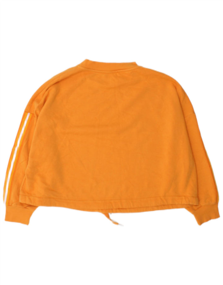 Marks & Spencer Dame Oversized Crop Sweatshirt Jumper UK 14 Medium Orange