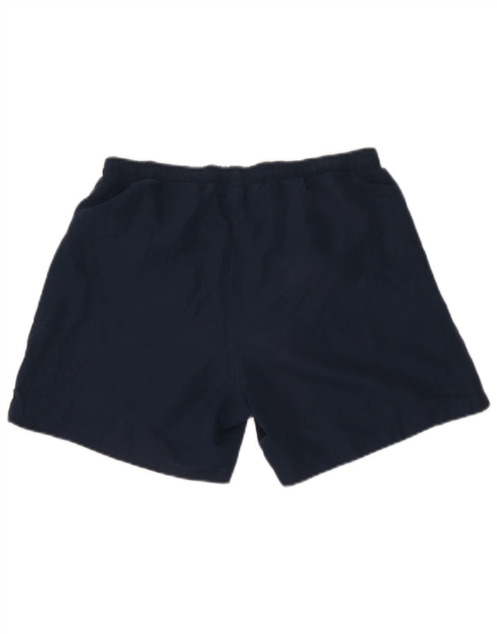Kappa Mens Graphic Sport Shorts Medium Navy Blue Polyester