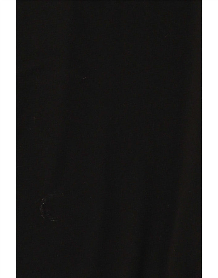 Adidas Mens Zip Neck Sweatshirt Jumper Large Black Polyester