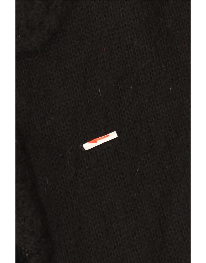 Laura Ashley Womens Cardigan Sweater UK 14 Large Black