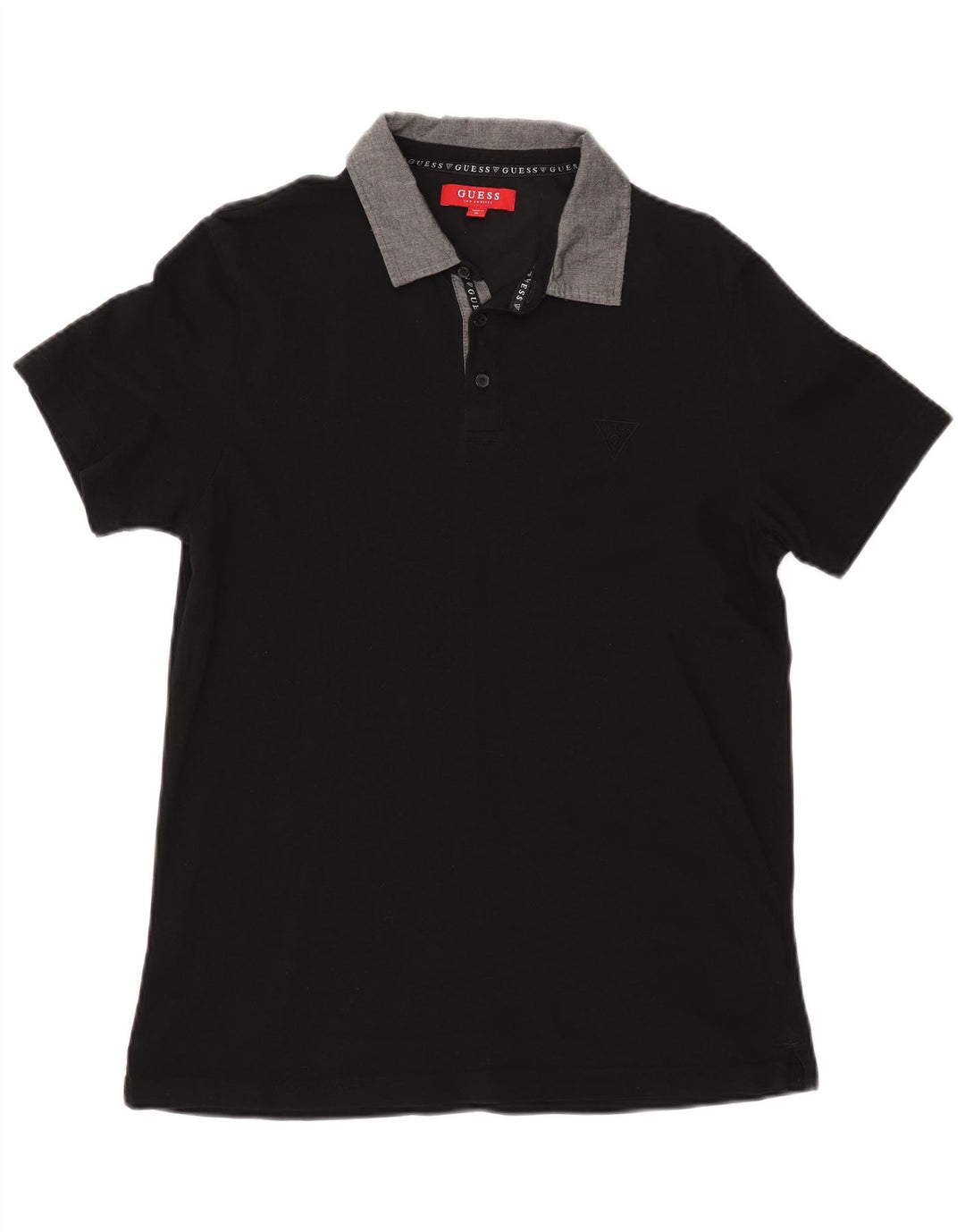 Polo GUESS da rugby da uomo media nera