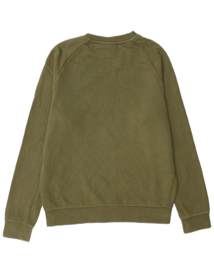 Adidas Mens Graphic Sweatshirt Jumper Small Khaki Cotton