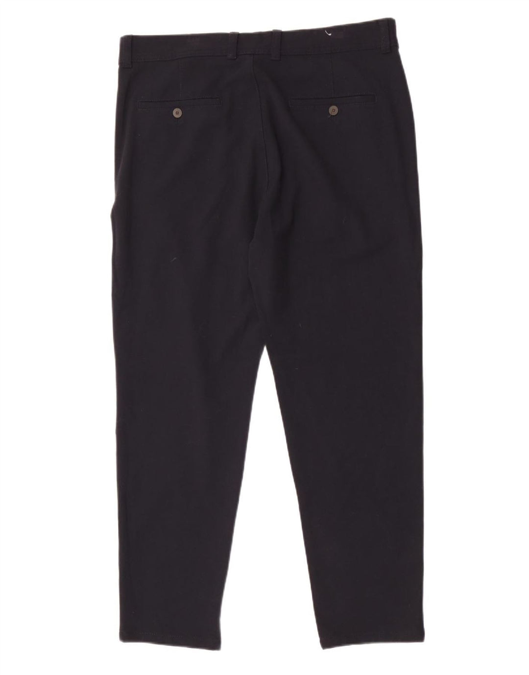 Zara Mens Chino Trousers EU 44 Large W34 L28 Navy Blue Polyester