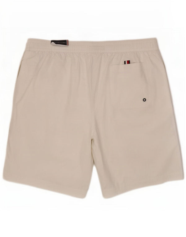 Tommy Hilfiger Short de Bain Homme XL Nylon Blanc