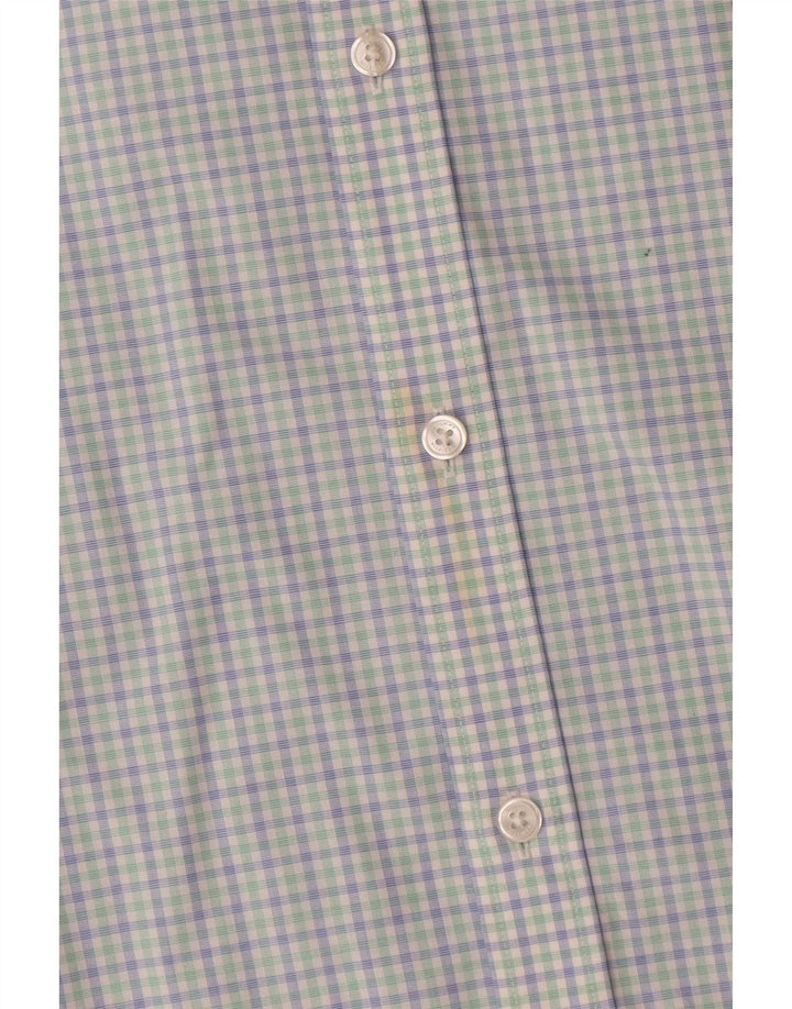 Tommy Hilfiger Herre Athletic Fit skjorte str. 15 Medium Blue Gingham Cotton