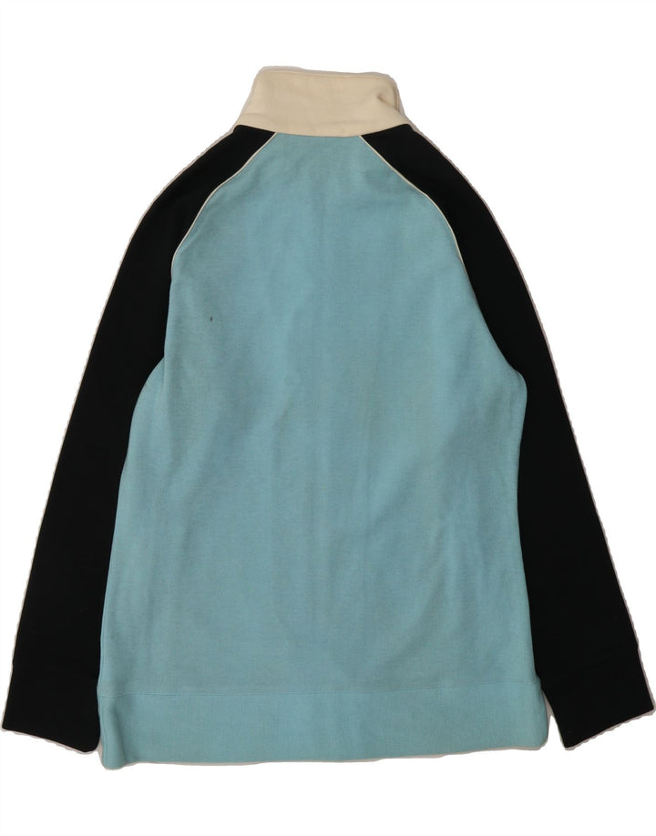 LOTTO Womens Tracksuit Top Jacket UK 14 Medium Blue Colourblock Cotton Vintage Lotto and Second-Hand Lotto from Messina Hembry 