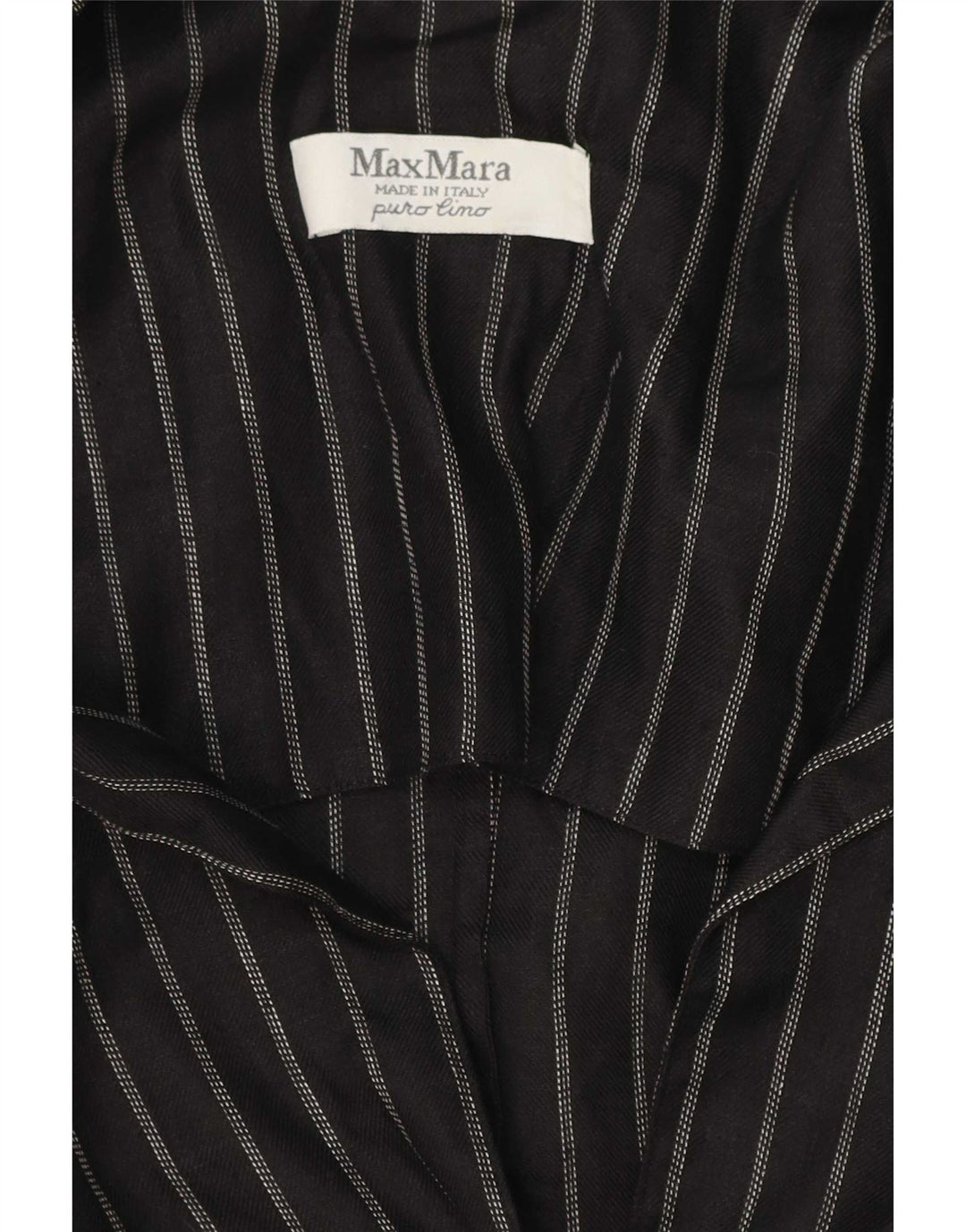 Max Mara Chaqueta Blazer de 2 Botones para Mujer UK 40 Mediana Rayas Negras