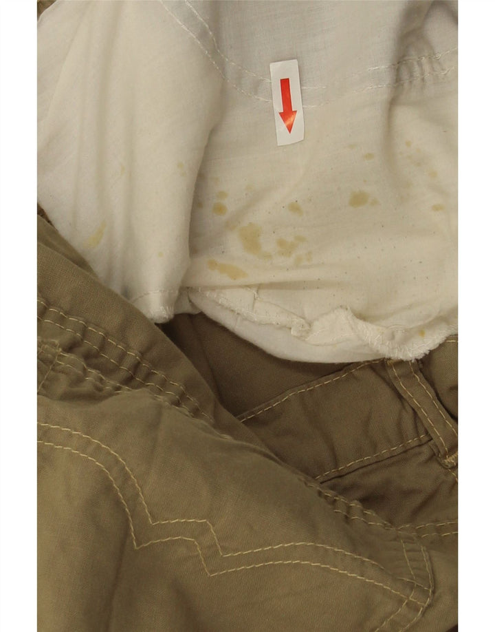 POP 84 Mens Straight Casual Trousers W36 L31 Khaki