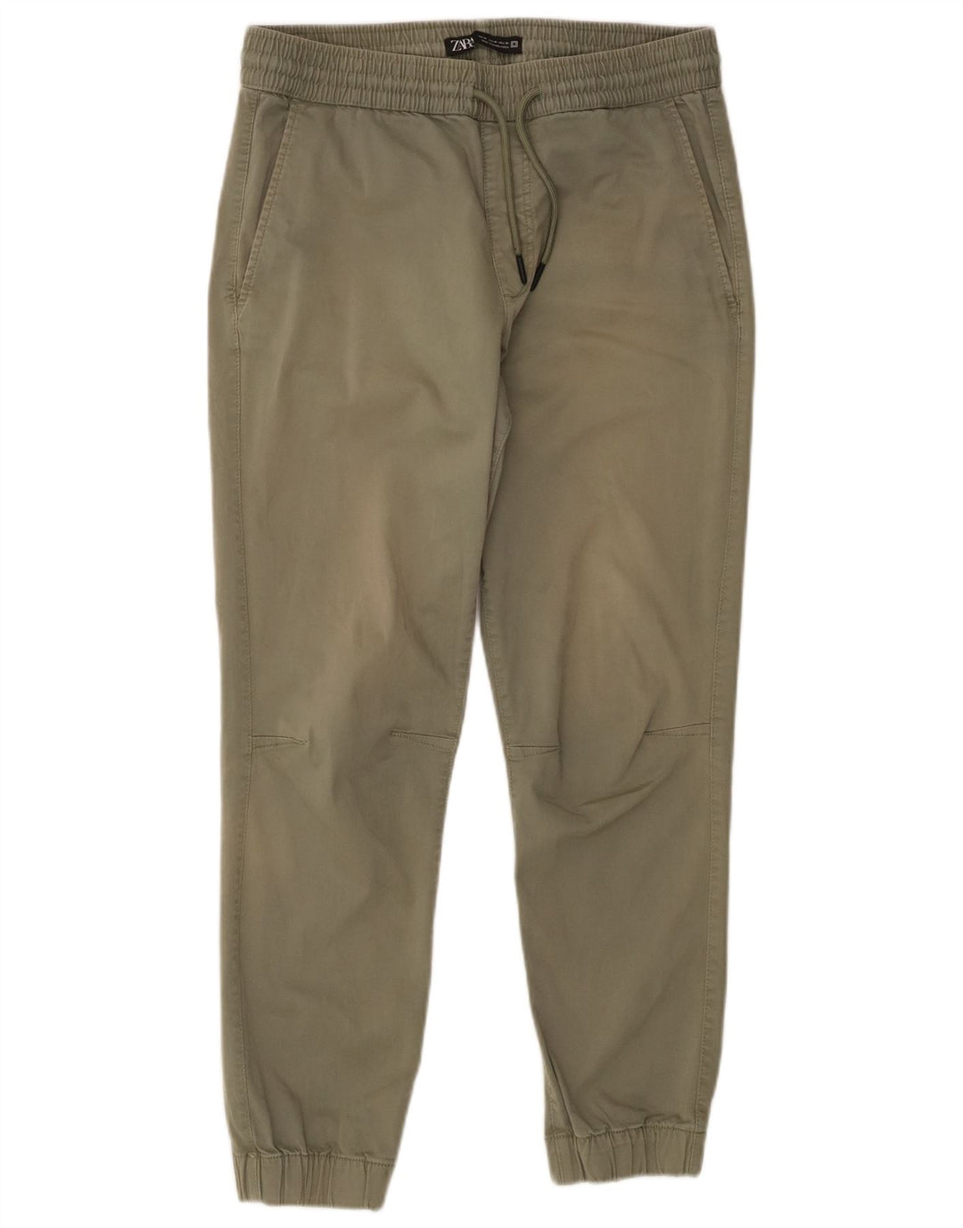 Zara Mens Joggers Chino Trousers Medium W31 L27 Khaki