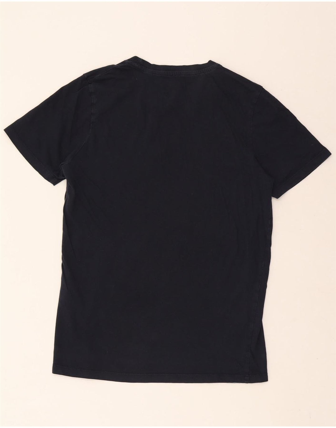 JACK & JONES Mens Graphic T-Shirt Top Medium Navy Blue Cotton Vintage Jack & Jones and Second-Hand Jack & Jones from Messina Hembry 