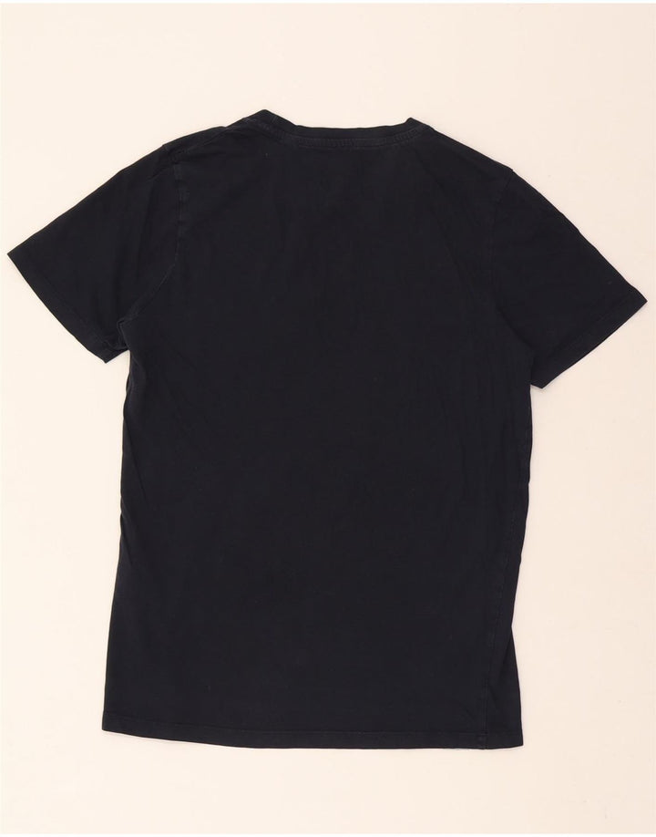 JACK & JONES Mens Graphic T-Shirt Top Medium Navy Blue Cotton Vintage Jack & Jones and Second-Hand Jack & Jones from Messina Hembry 