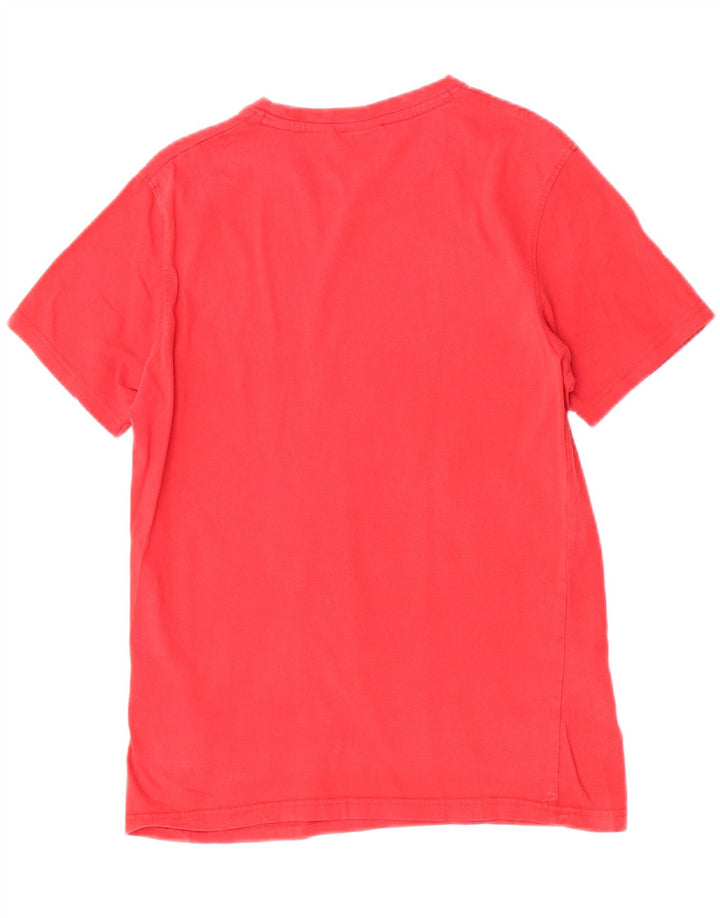 Fila Herre Grafisk T-Shirt Top Medium Rød Bomuld