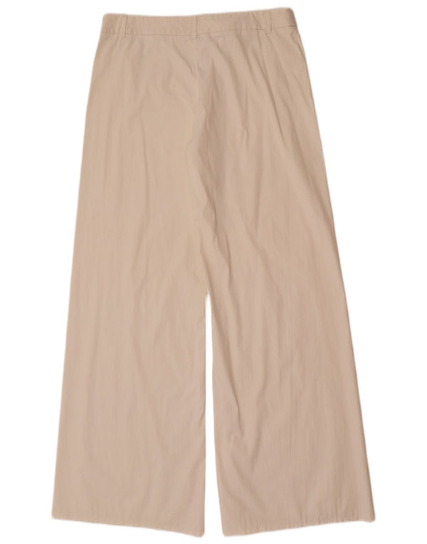 Moschino Pantalon décontracté à jambe large pour femme W32 L33 Blanc cassé