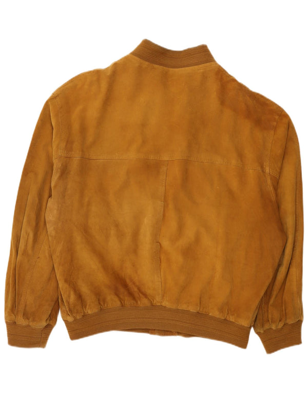 veste bomber en daim vintage pour homme UK 42 XL Marron