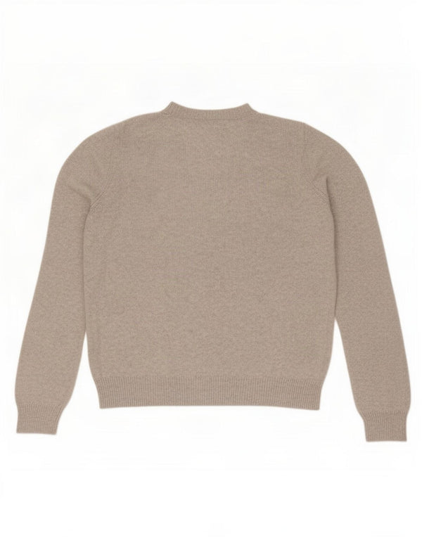 Marks & Spencer Womens Loose Fit Crew Neck Jumper Sweater UK 14 Medium Grey