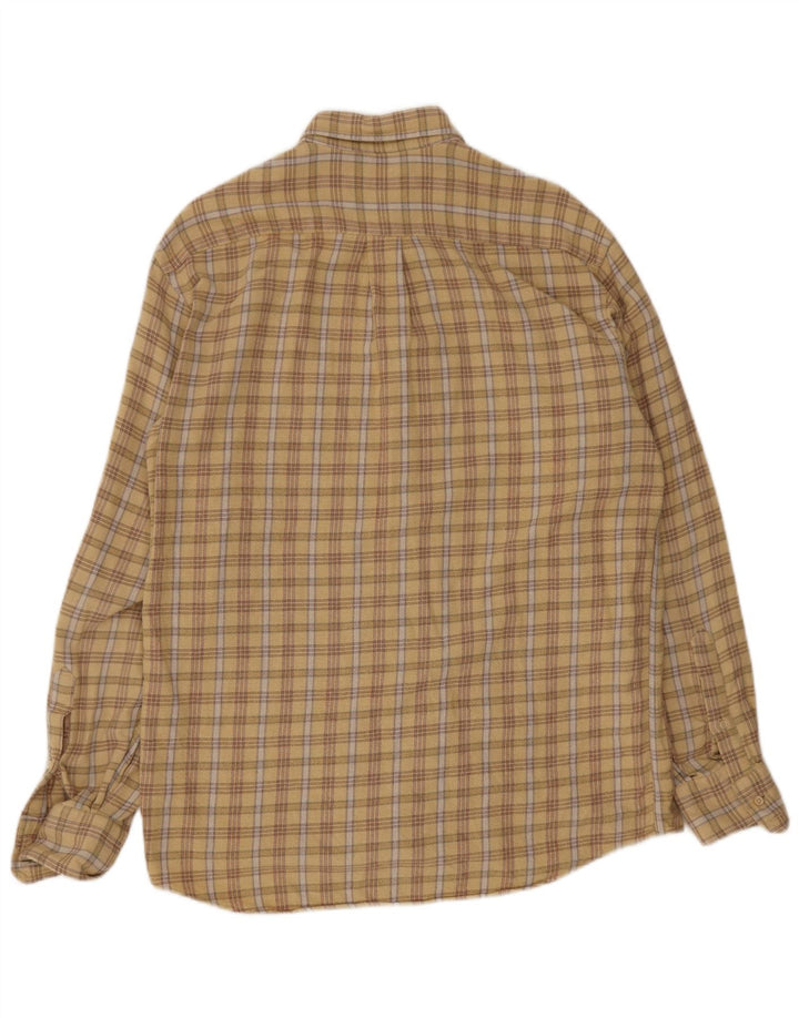 Cămașă de flanel pentru bărbați Hugo Boss Mărimea 41 Mare Bej Check