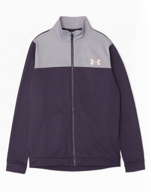 Under Armour Veste de Survêtement Homme Bleu Marine Moyen Colourblock