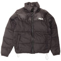 Fila Mens Loose Fit Padded Jacket UK 36 Small Black Nylon