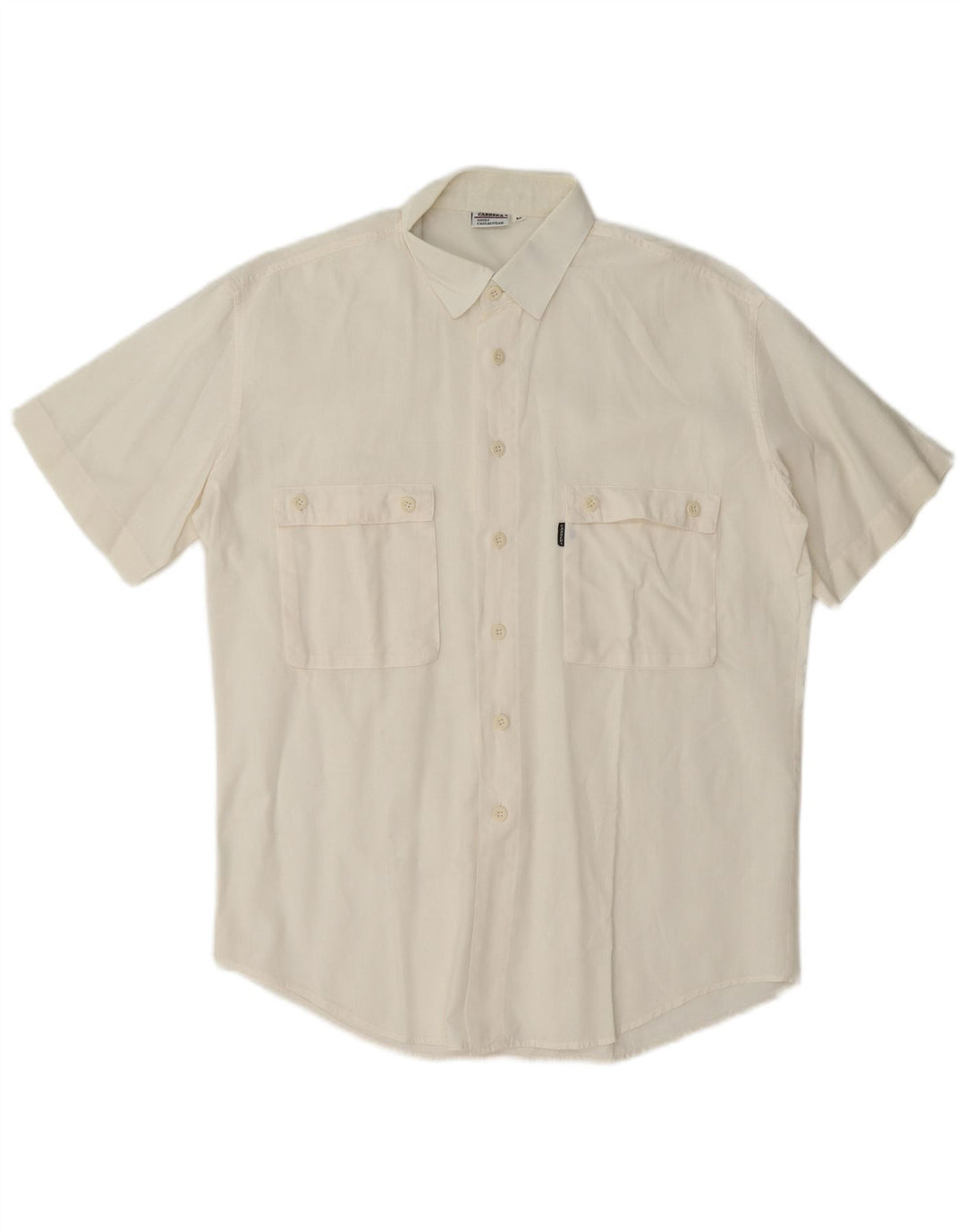 Carrera Mens Short Sleeve Shirt Medium White