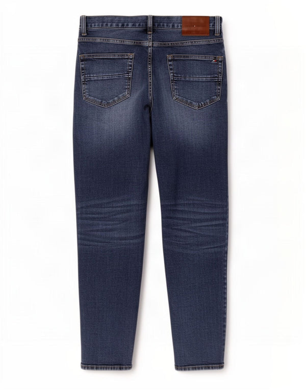 Tommy Hilfiger Mens Harlem Relaxed Fit Tapered Jeans W32 L30 Blue Cotton