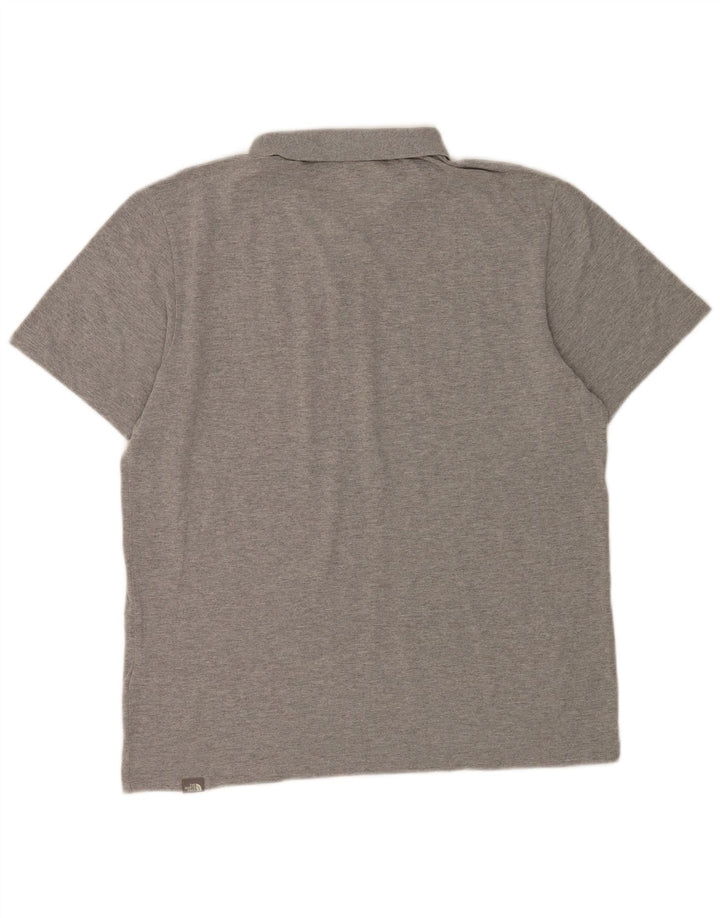 The North Face Mens Polo Shirt Large Grey Cotton