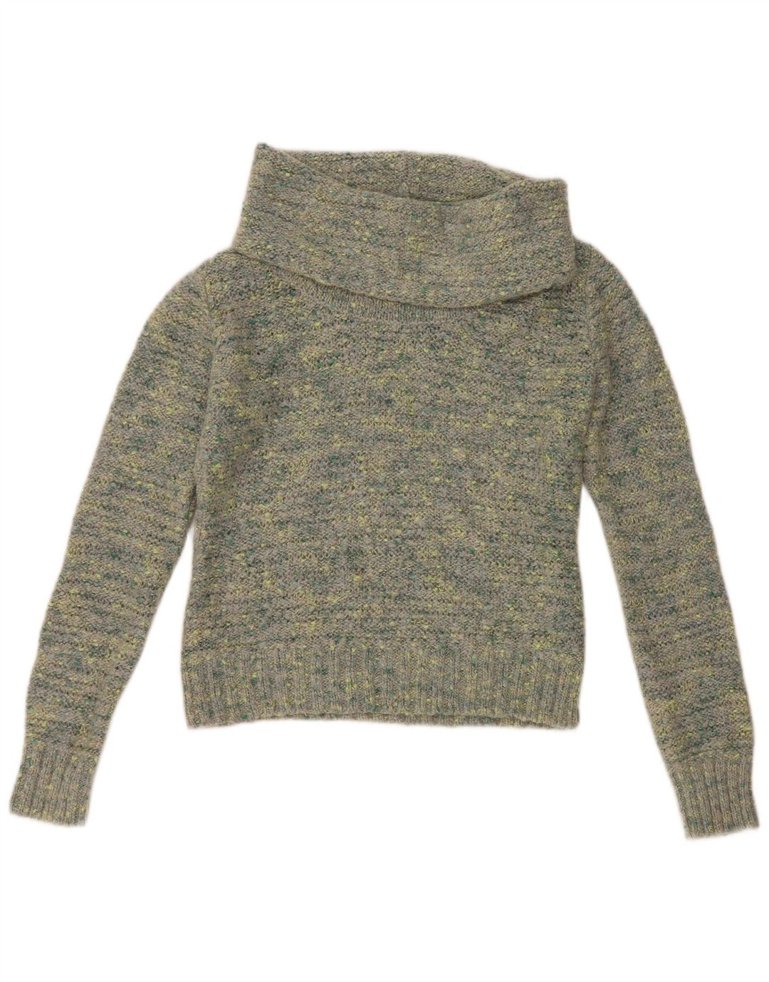 Maglione maglione a collo alto da donna Orsay UK 14 Grande chiazzato multicolore