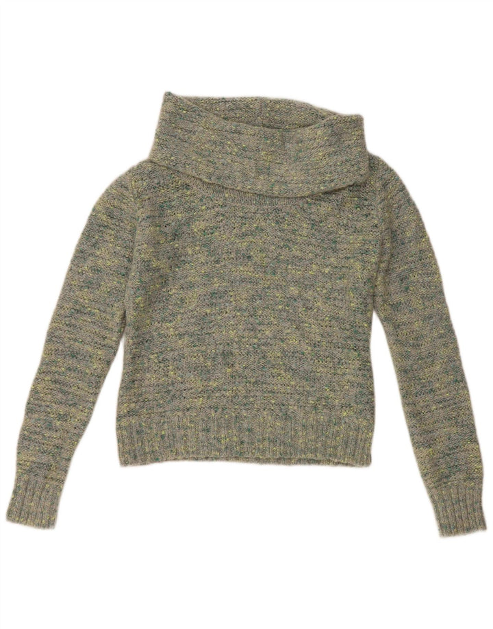 Maglione maglione a collo alto da donna Orsay UK 14 Grande chiazzato multicolore