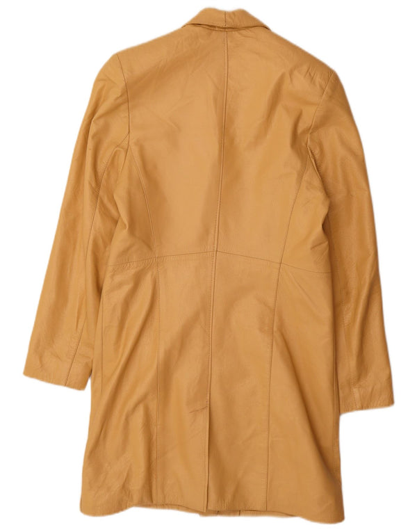 Cappotto in pelle da donna Carmen UK 12 Pelle gialla media