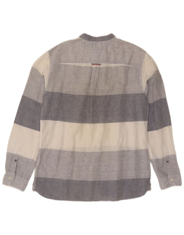 Tommy Hilfiger normál szabású férfi ing, nagy tarka csíkos vászon