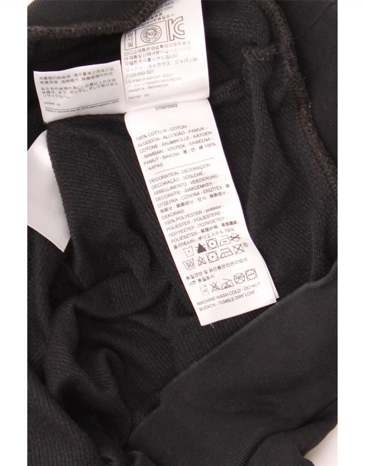 Pulover supradimensionat Levi's pentru bărbați, bumbac mic, negru