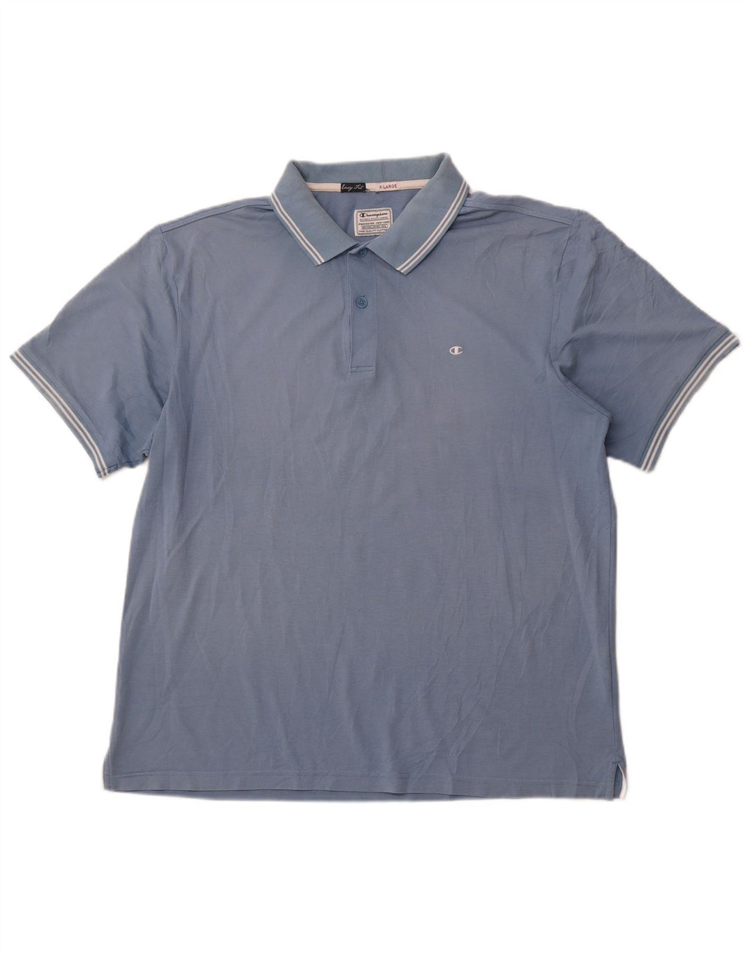 CHAMPION Mens Easy Fit Polo Shirt XL Blue