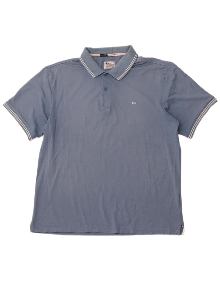 CHAMPION Mens Easy Fit Polo Shirt XL Blue