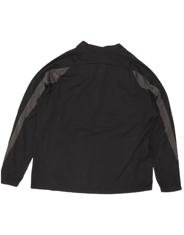 Top da tuta Nike Therma-Fit Zip Neck Pullover da uomo XL Nero Sportivo