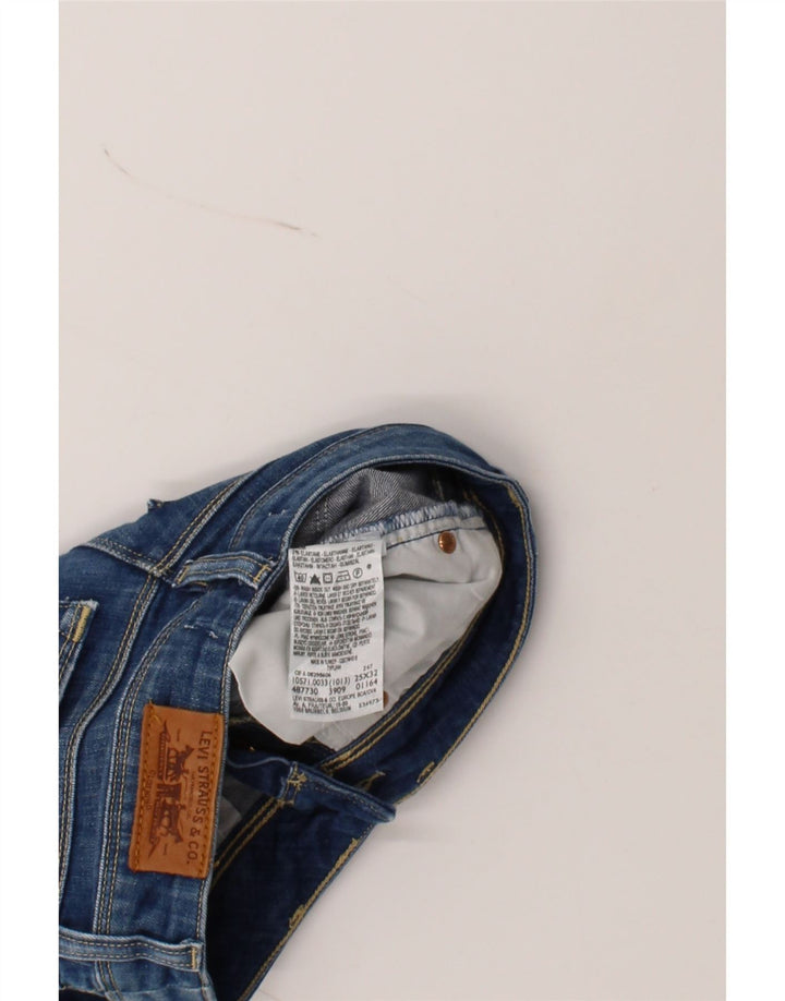 LEVI'S Womens 571 Slim Jeans W25 L29 Blue Cotton Vintage Levi's and Second-Hand Levi's from Messina Hembry 