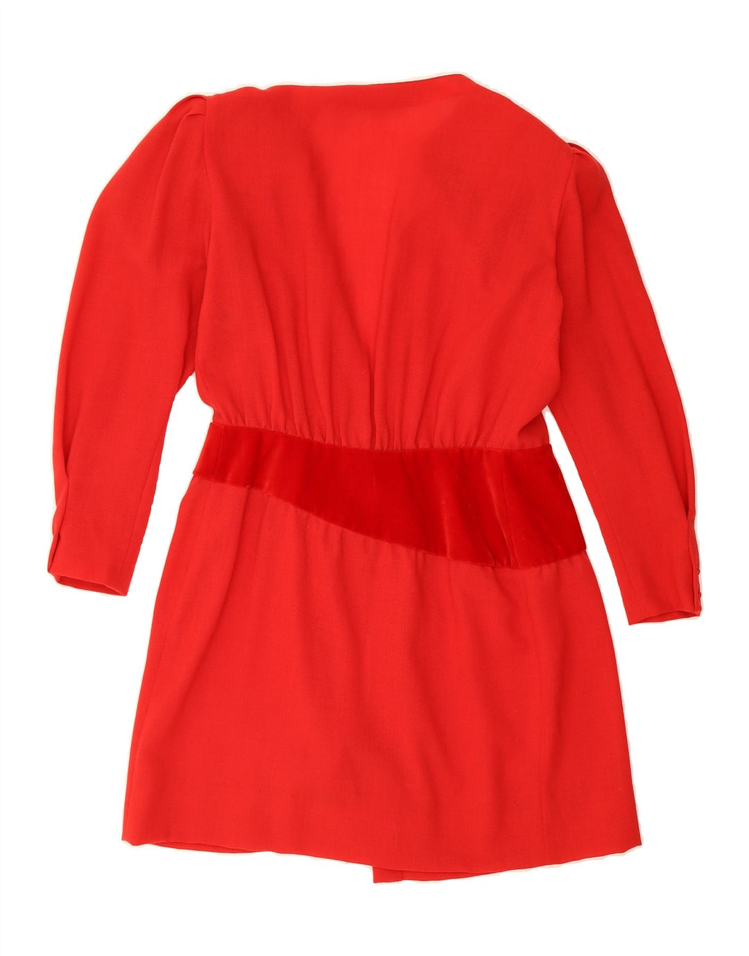 MODYVA Womens Long Sleeve Wrap Dress IT 44 Medium Red Vintage Modyva and Second-Hand Modyva from Messina Hembry 