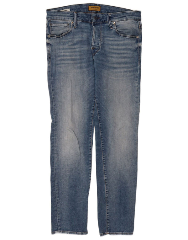 Мужские узкие джинсы Jack & Jones GLENN W32 L30, синий хлопок