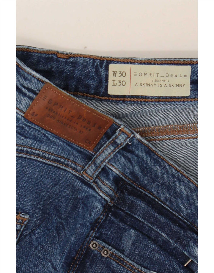 Esprit Womens Skinny Jeans W30 L30 Blue Cotton
