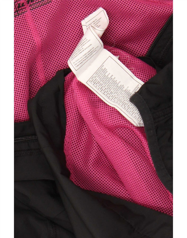 Lotto Womens Hooded Rain Jacket UK 18 XL Black Polyester