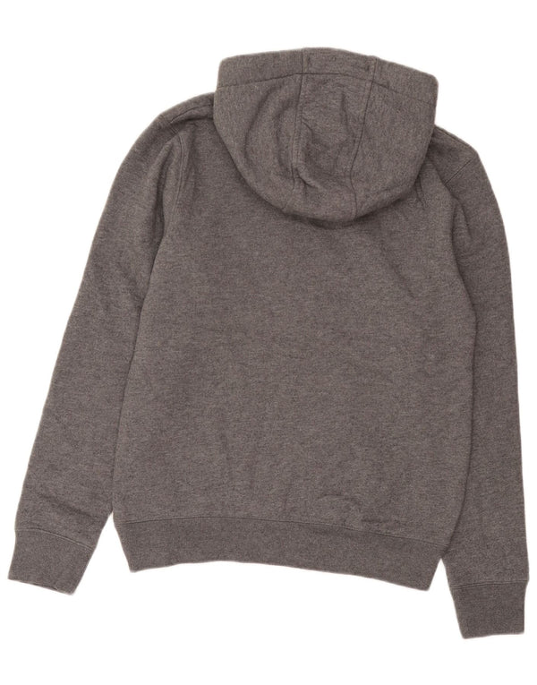 Maglione con cappuccio grafico da donna Animal UK 14 Cotone screziato grigio medio