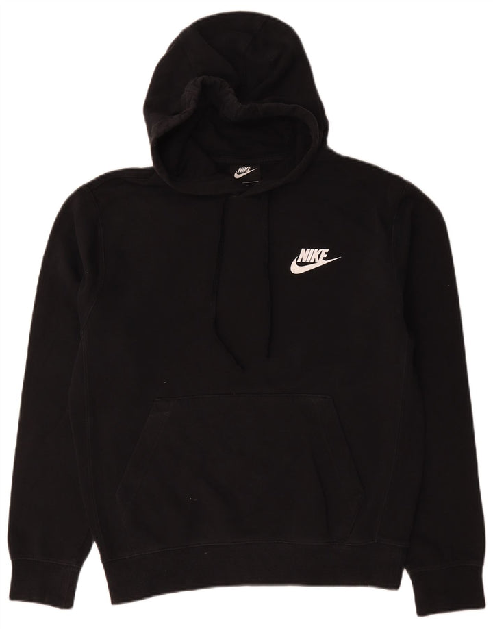 Nike Mens Hoodie Jumper Small Black Cotton