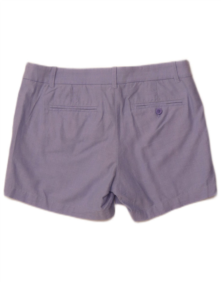 J. CREW Womens Chino Shorts US 10 Large W34  Blue Cotton
