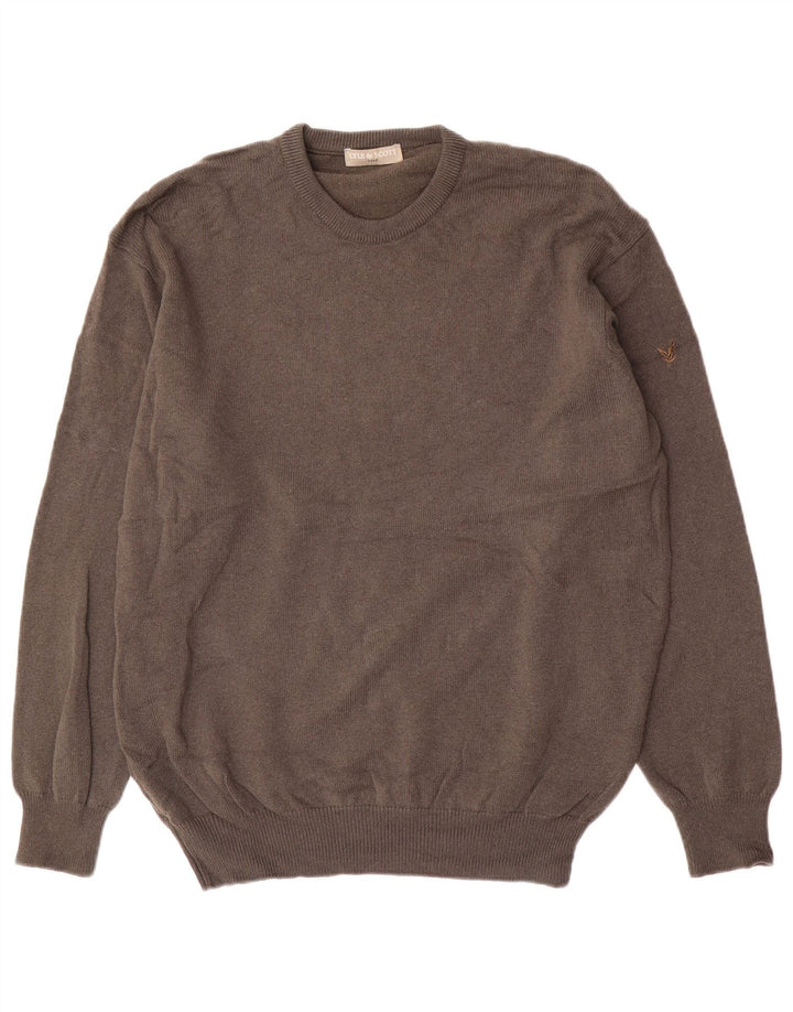 Lyle & Scott Mens Golf Crew Neck Jumper Sweater Large Grey