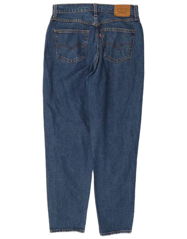 Jeans Levi's da donna affusolati a vita alta Mom W29 L30 cotone blu anni '80