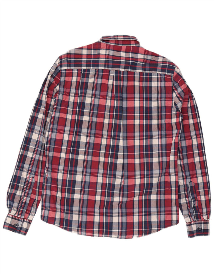 Camicia da uomo Regular Fit Superdry in cotone a quadri rossi grandi