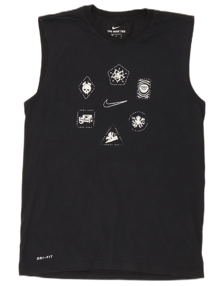 Débardeur Nike Dri Fit Graphic pour homme, noir moyen