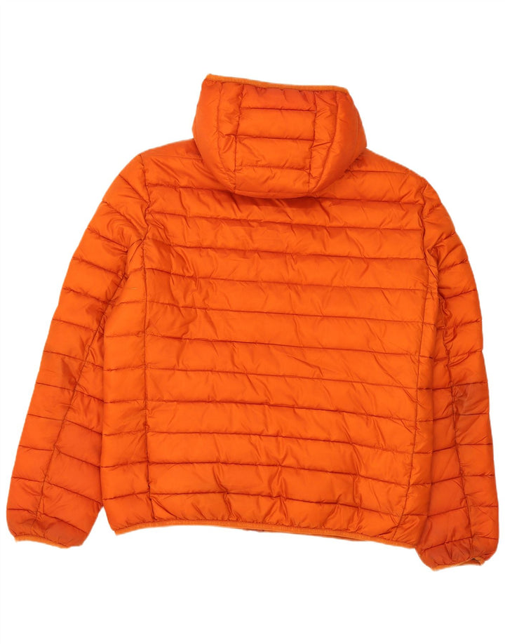 North Sails Chaqueta acolchada con capucha para hombre UK 40 Large Naranja Poliéster