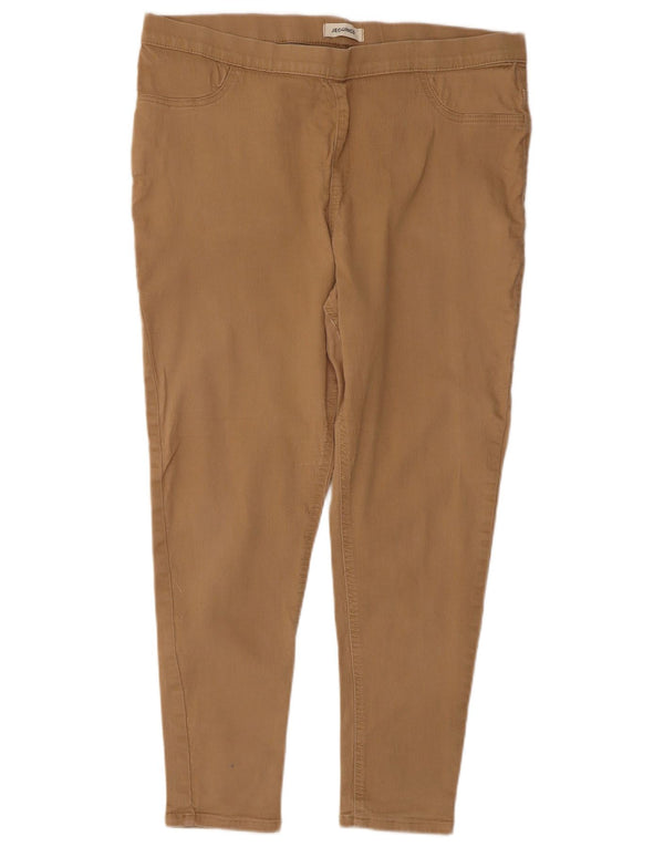 Marks & Spencer Γυναικεία Crop Jegging Τζιν UK 18 XL W36 L25 Μπεζ βαμβακερό