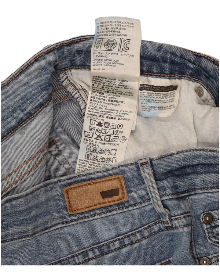 Levi's Womens Skinny Jeans W30 L32 Blue Cotton