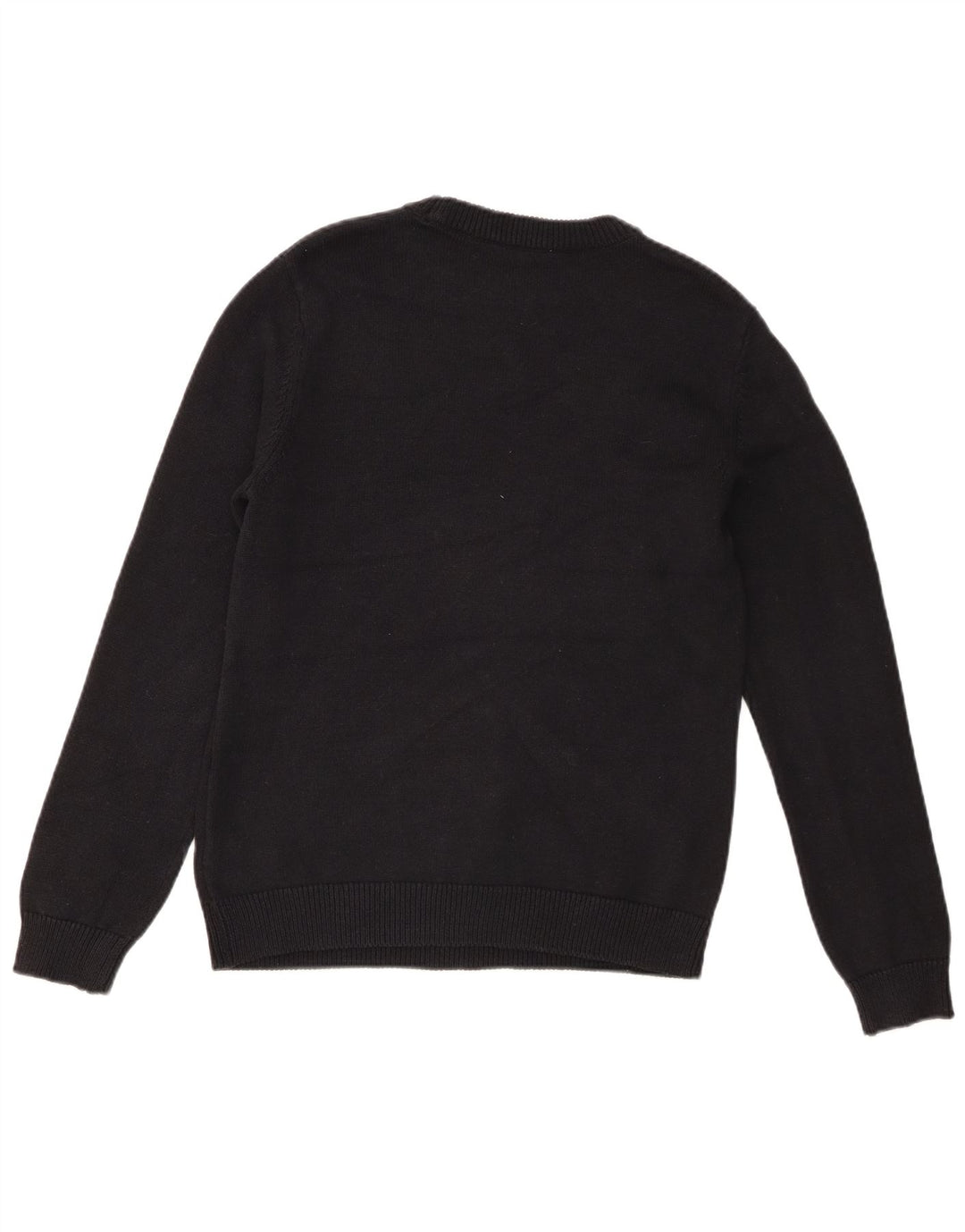 Marks & Spencer Boys Graphic Crew Neck Jumper Sweater 13-14 Years Black