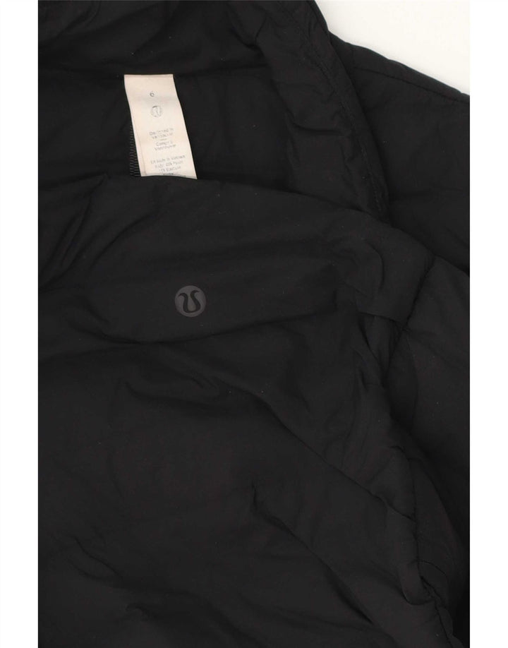 Lululemon Womens Polstret Gilet US 6 Medium Black Polyester